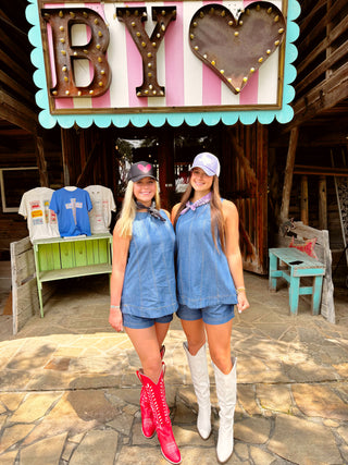 Elkhart Two Piece Chambray Set