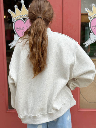 Texas Embroidered Mock Neck