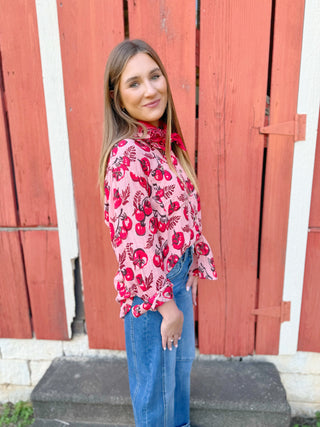 Tomato Print Camp Shirt