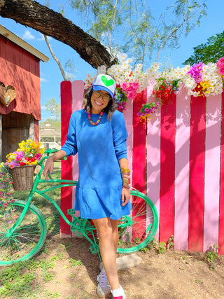Star Squad Blue Dress