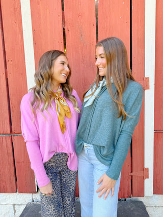 Briar Center Seam Sweater Candy Pink