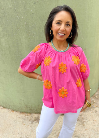 Daisy Applique Top