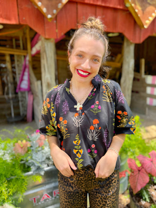 Mckinley Black Floral Top