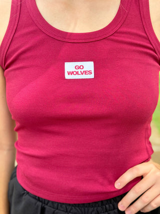 Go Wolves Ribbed Tank