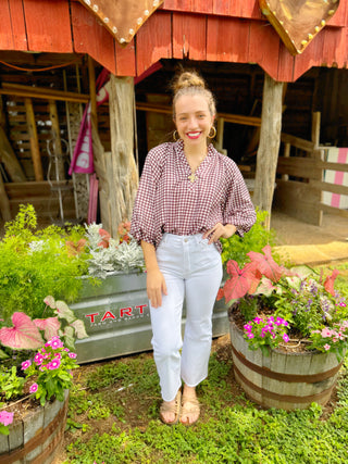 Rhett Gingham Top