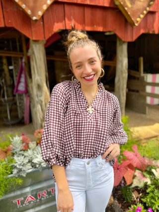 Rhett Gingham Top