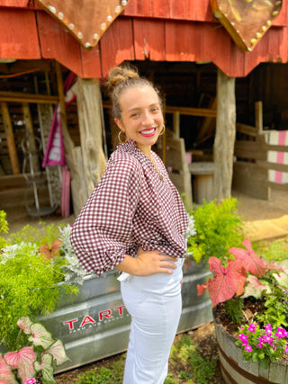 Rhett Gingham Top