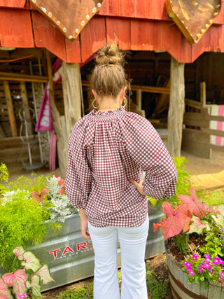 Rhett Gingham Top