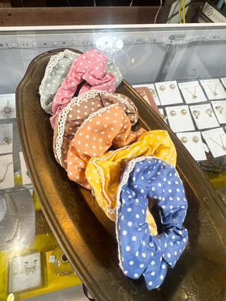 Polka Dot Scrunchies