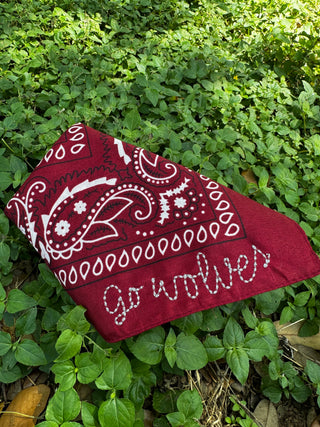 Go Wolves Embroidered Bandana