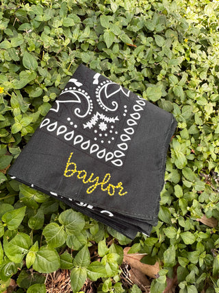 Collegiate Embroidered Bandana Baylor
