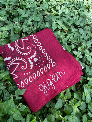 Collegiate Embroidered Bandana Aggies