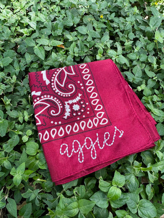 Collegiate Embroidered Bandana Aggies