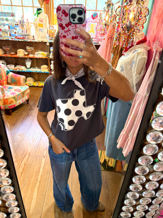 Polka Dot Texas Tee