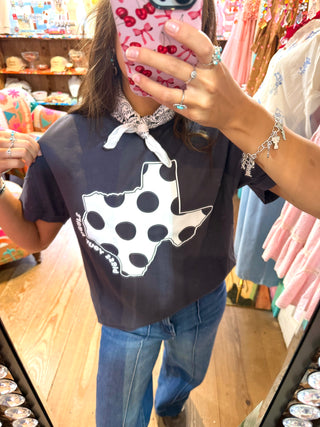 Polka Dot Texas Tee