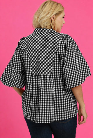Callie Gingham top