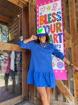 Star Squad Blue Dress