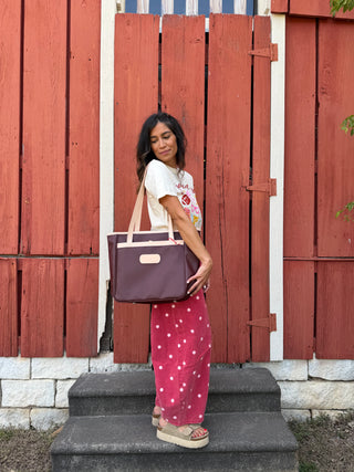 Larin Polka Dot Barrel Jeans