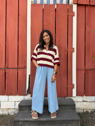 Georgia Sweater Maroon