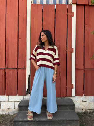 Georgia Sweater Maroon