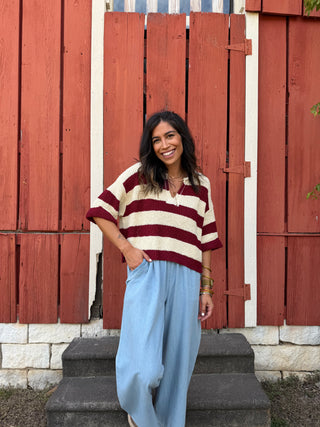 Georgia Sweater Maroon