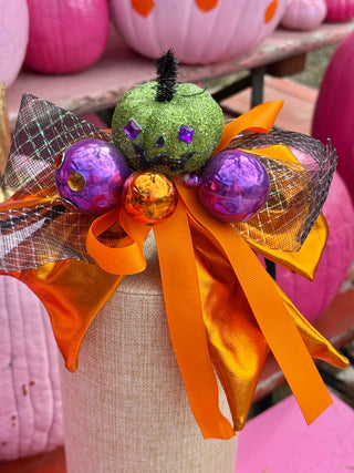 Metalic Bow Halloween Headband