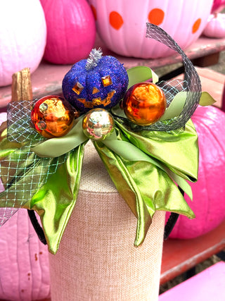 Metalic Bow Halloween Headband