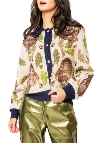 QOS Turkey Sparkle Cardigan