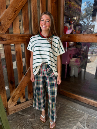Plaid Patch Pocket Pant