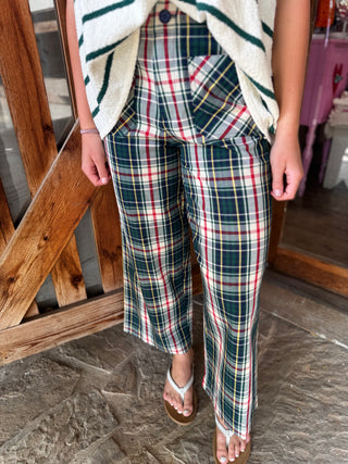 Plaid Patch Pocket Pant