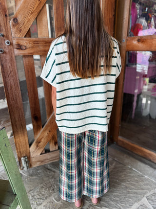 Plaid Patch Pocket Pant