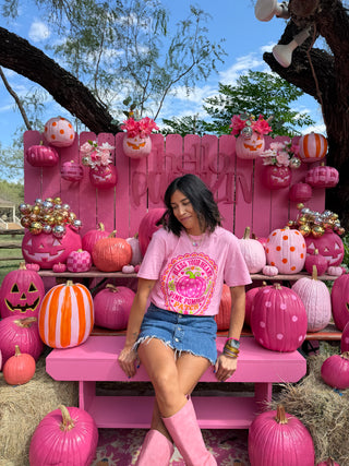 Pink Pumpkin Patch Tee