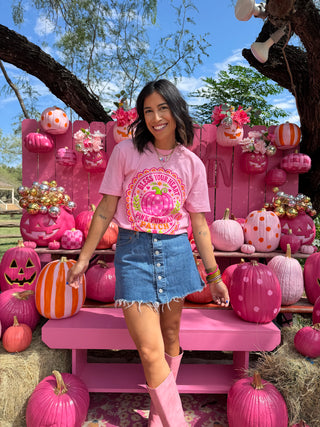 Pink Pumpkin Patch Tee