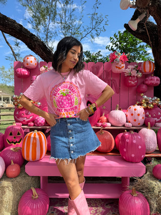 Pink Pumpkin Patch Tee