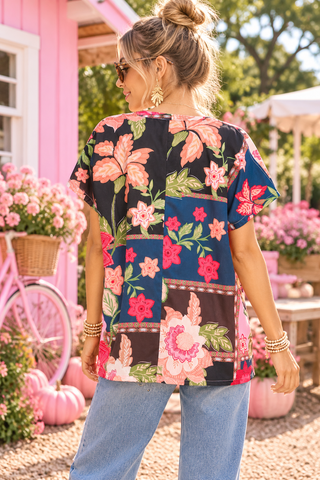 Lauren Patchwork Top