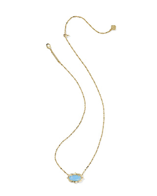 Kendra Scott Elisa Scalloped Necklace - Sky Blue