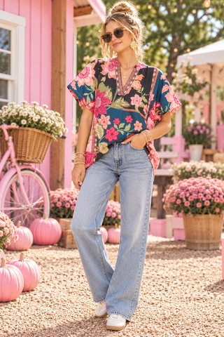 Lauren Patchwork Top