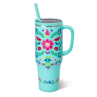 Swig Mega Mug 40oz - Flora Azul