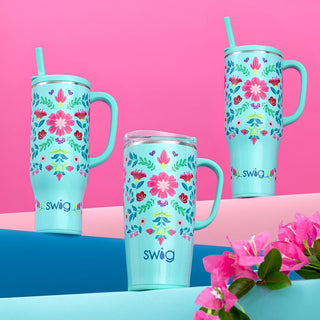 Swig Mega Mug 40oz - Flora Azul