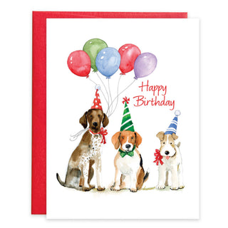 Gina B Card - Birthday Party Dogs