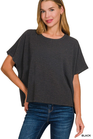 Andi Slub Swing Tee Black