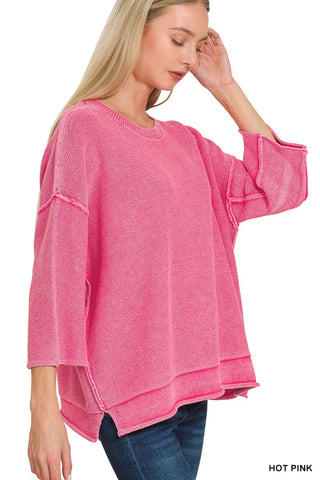 Arizona 3/4 Sweater in Pink