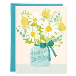 Gina B Card Daisy Jar