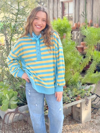Aveda Striped Top