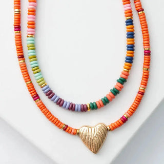 ND Horizon Heart Necklace Set