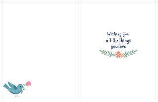 Gina B Card - Books & Bird