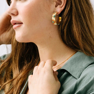 ND Kiwi Geo Earrings