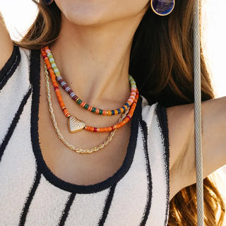 ND Horizon Heart Necklace Set
