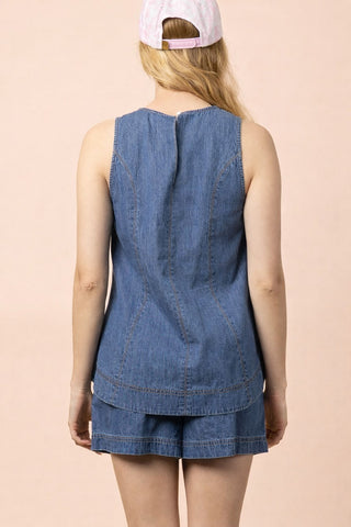 Elkhart Two Piece Chambray Set