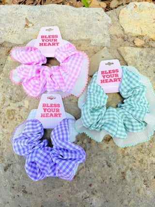 Check Scrunchie